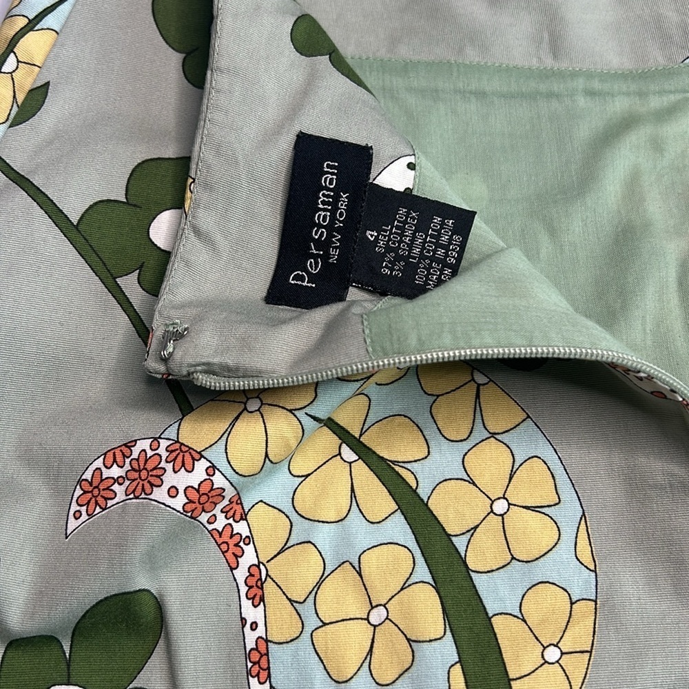 Persaman Green Floral Skirt - Picture 6 of 11